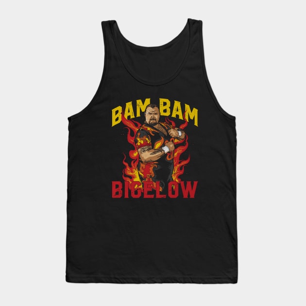 Bam Bam Bigelow Flames Tank Top by MunMun_Design